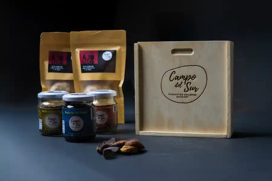 Caja de Regalo de Ajo Negro "Campo del Sur" en diferentes formatos